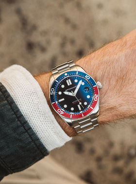 英国SPINNAKER三角帆Croft MidSize复古机械表潜水防水夜光SP5100