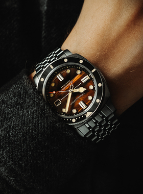 特价|SPINNAKER三角帆自动机械潜水手表HULL虎眼青金石限量版5114