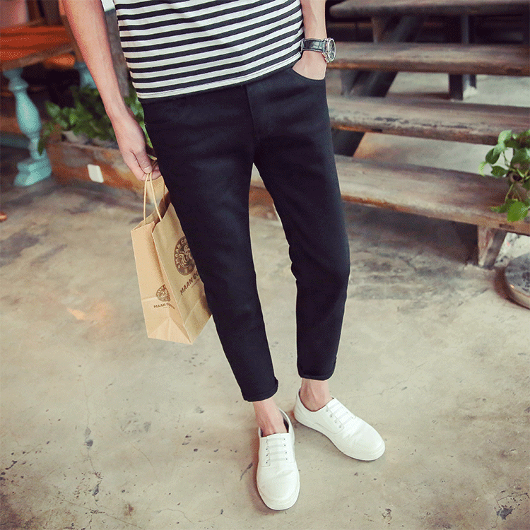 Jeans pour adolescent pieds Slim pour Quatre saisons - Ref 1462212 Image 3