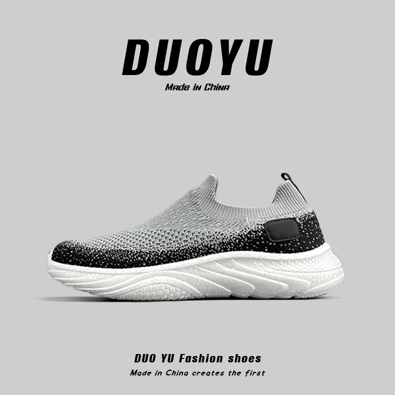 外贸男女鞋爆米花软底一脚蹬懒人鞋透气舒适休闲鞋户外网面健步鞋 - 多鱼Duoyu鞋履出品
