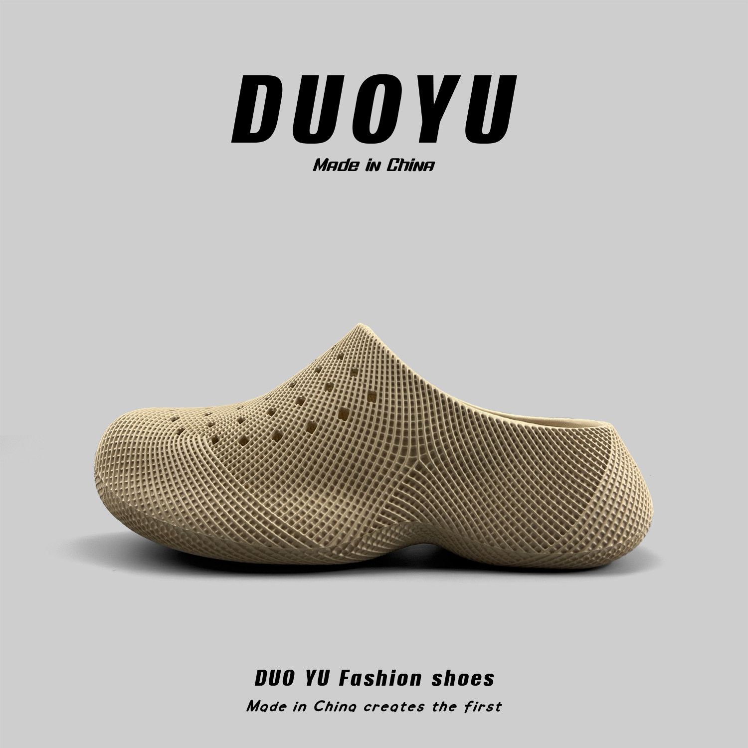 外贸男女3D日本单夏季透气包头拖鞋厚底增高洞洞鞋休闲懒人居家拖