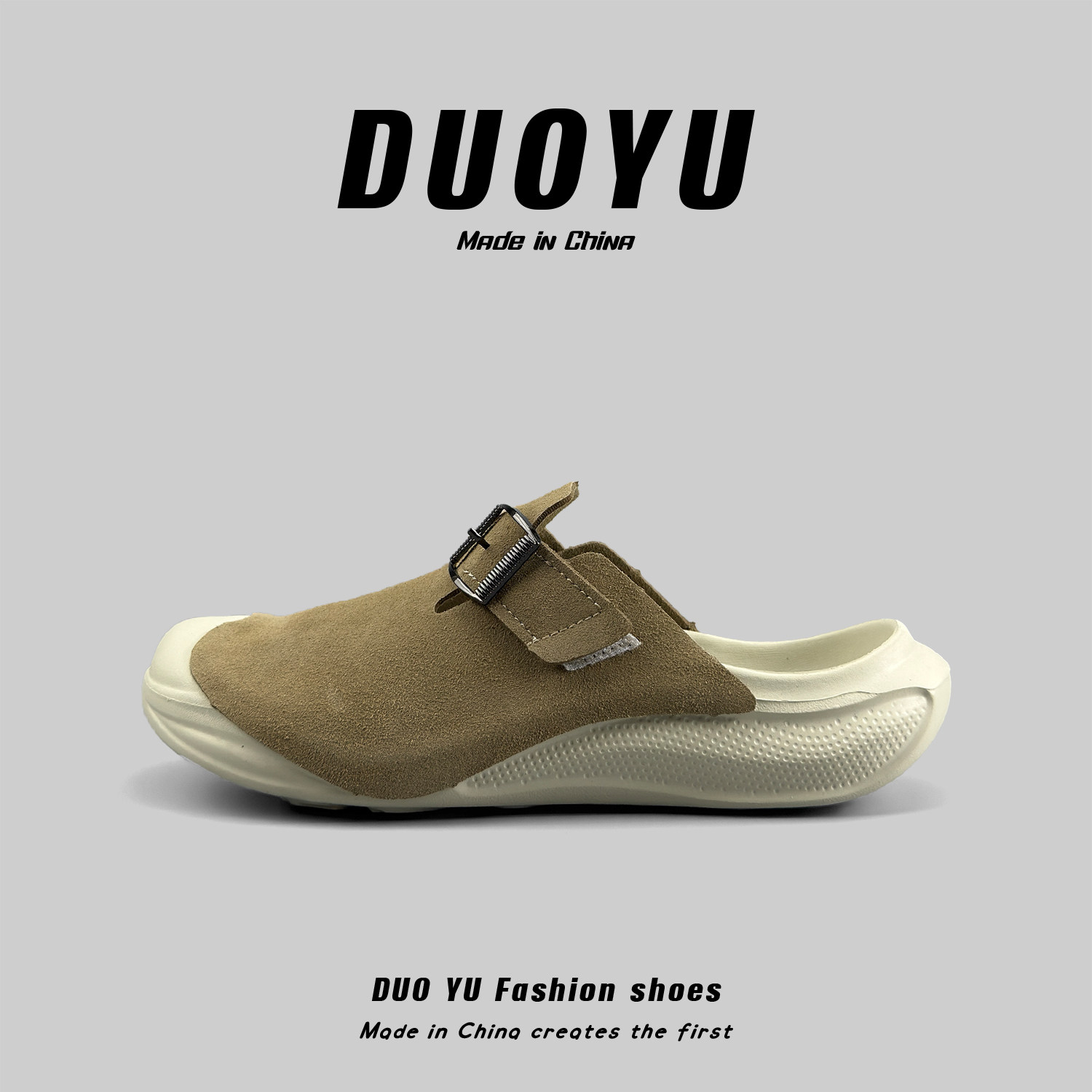 外贸男鞋夏季轻质软底勃肯鞋运动休闲外穿包头拖鞋轻奢高级感半拖