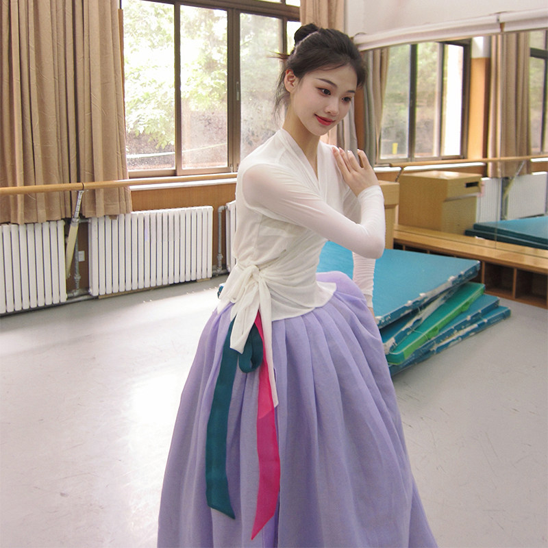 舞依艺库朝鲜舞蹈大摆裙朝鲜上衣