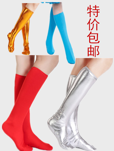 成人舞蹈鞋套蒙古藏族靴套民族女兵军装舞台袜套表演出服长筒鞋子