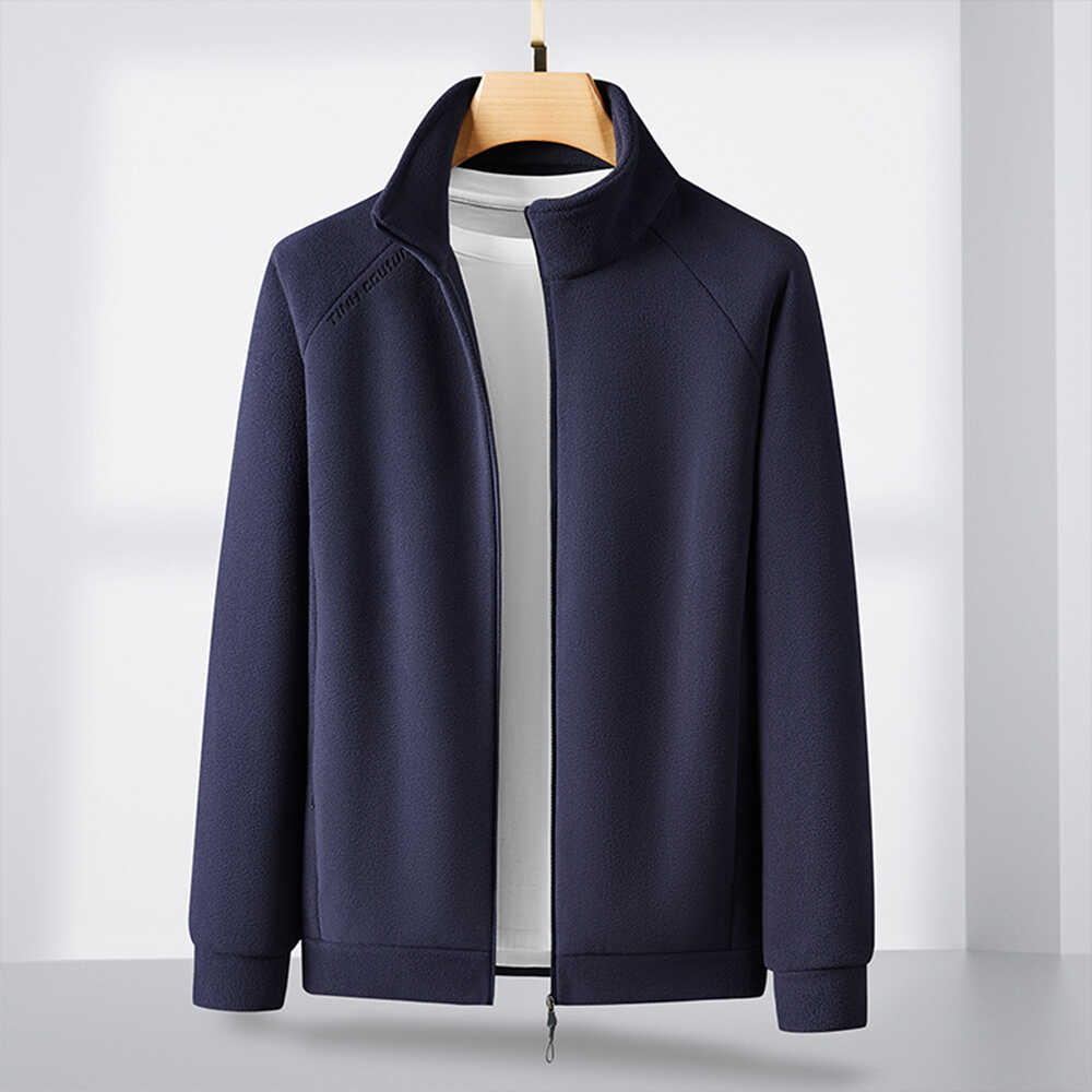 秋冬季中年男女装摇粒绒外套爸爸装抓绒卫衣情侣衣服运动休闲内胆