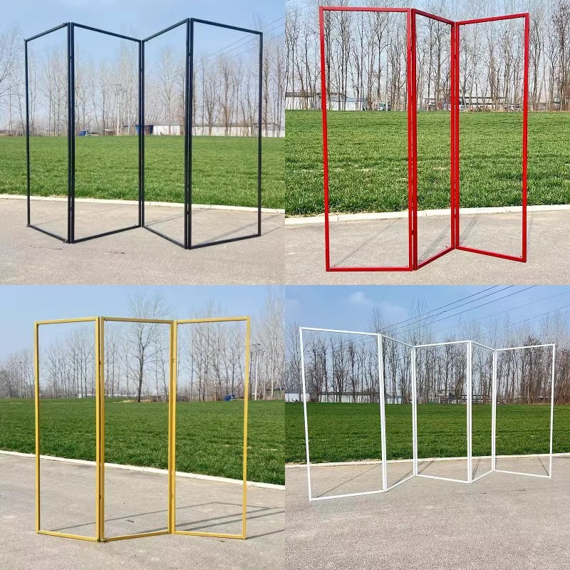 婚庆铁艺架子三联屏风几何屏风