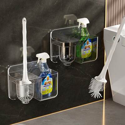 免打孔马桶刷置物架壁挂式软毛刷