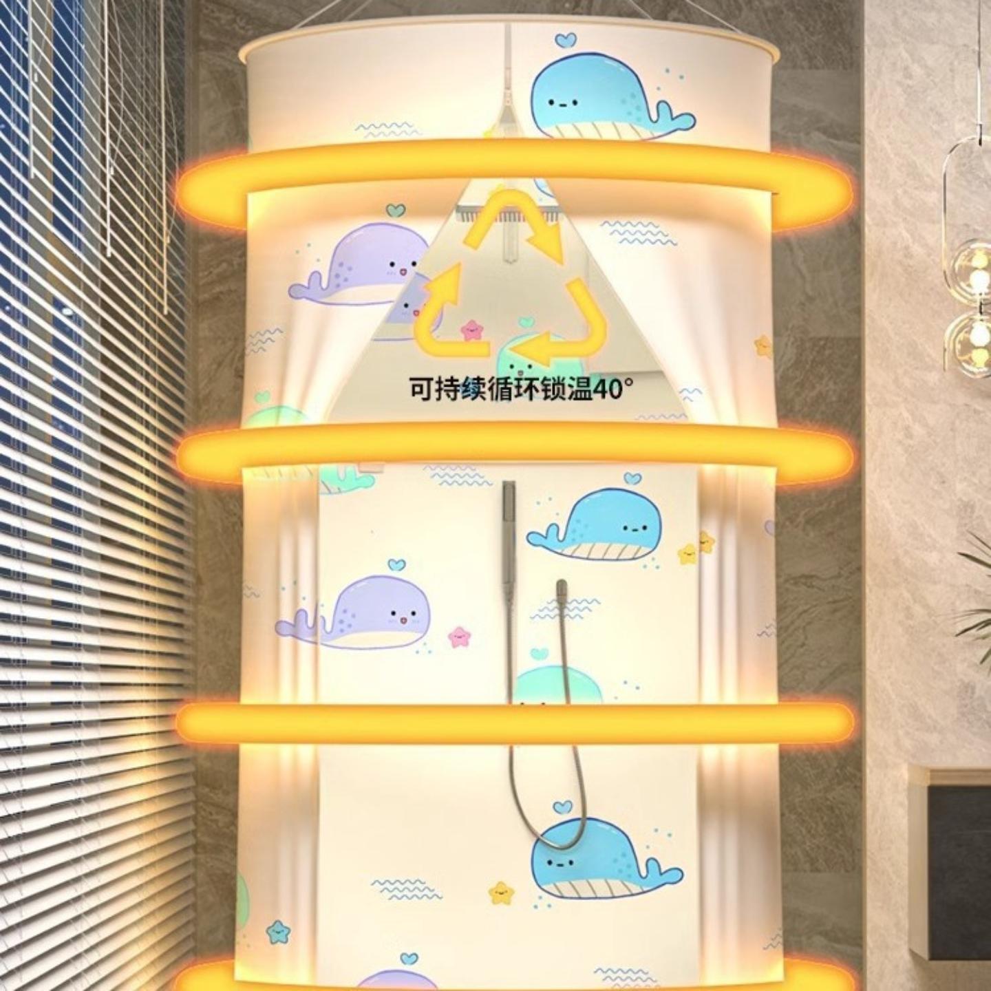 家用加厚防水洗澡浴罩保温