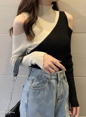 半高领打底衫女内搭春秋冬