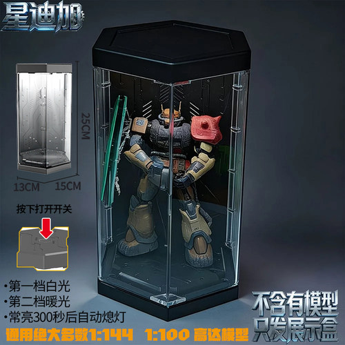 带灯双开门手办模型展示盒
