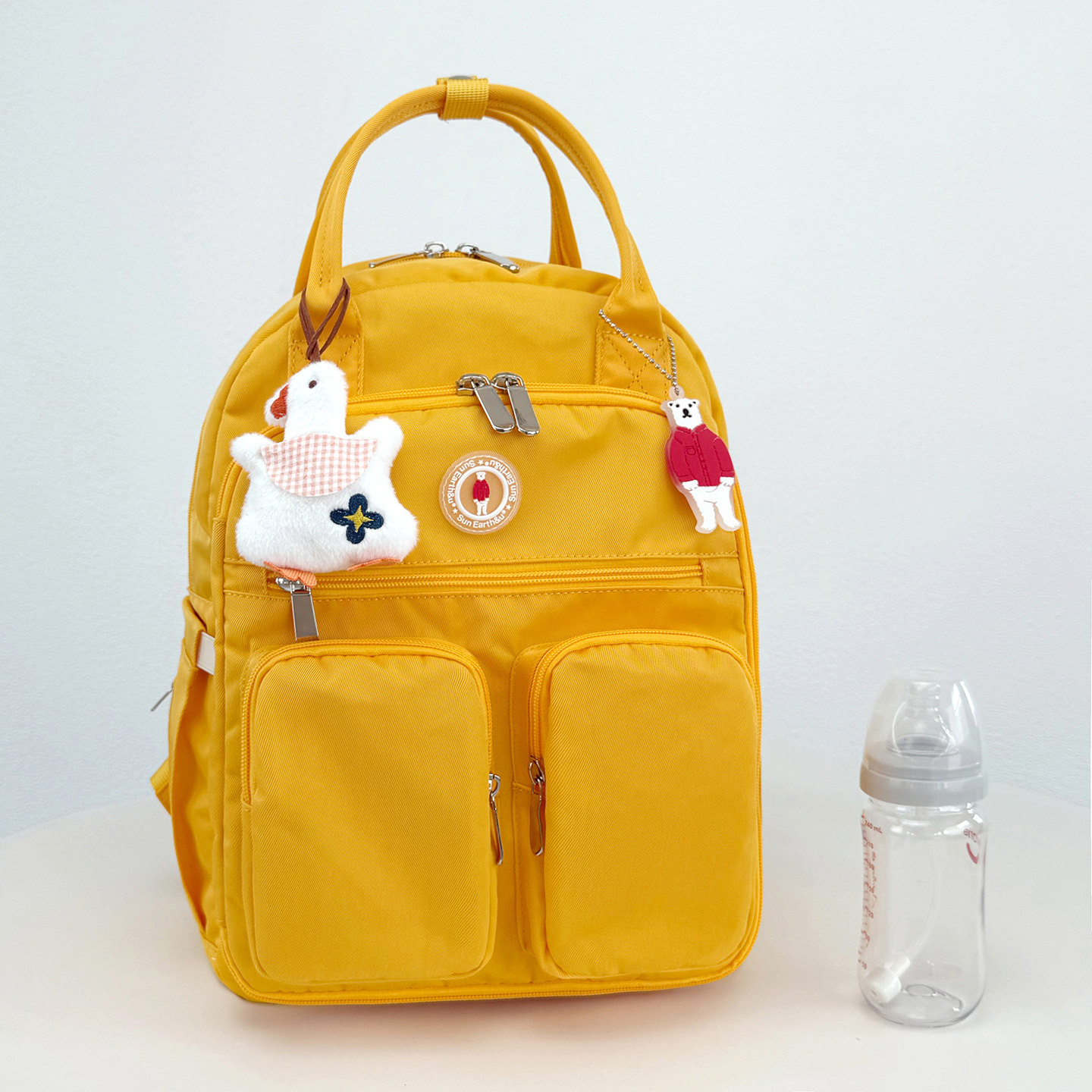 母婴包外出妈咪包大容量多功能双肩妈妈包轻便防水新款带娃背包