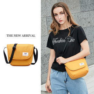 日本斜挎包女包2025新款男士单肩小包包手机小挎包帆布轻便邮差包