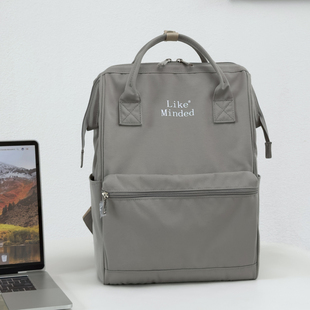 双肩包通勤女男电脑背包轻便防水大容量书包ins小众日系休闲旅行