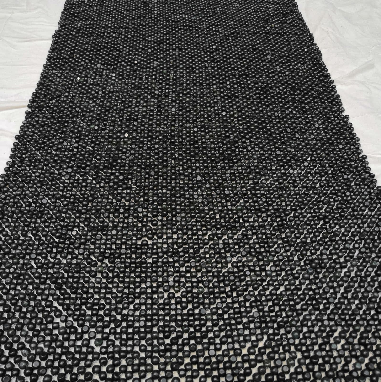 真玉天然磁疗黑绿玉席子 保健玉石凉席 不夹头发降压助眠