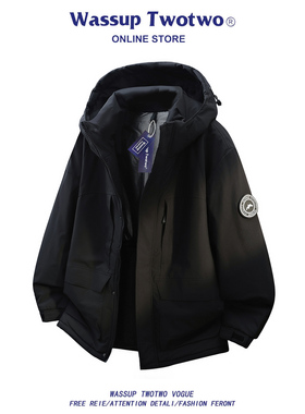 WASSUP TWO TWO冬季羽绒棉服男女款棉衣加厚工装棉袄子面包服外套