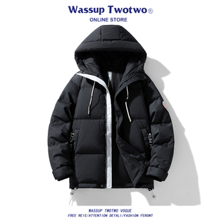 加厚棉衣冬季 WASSUP 羽绒服男款 TWO美式 防寒服保暖棉袄外套男 TWO