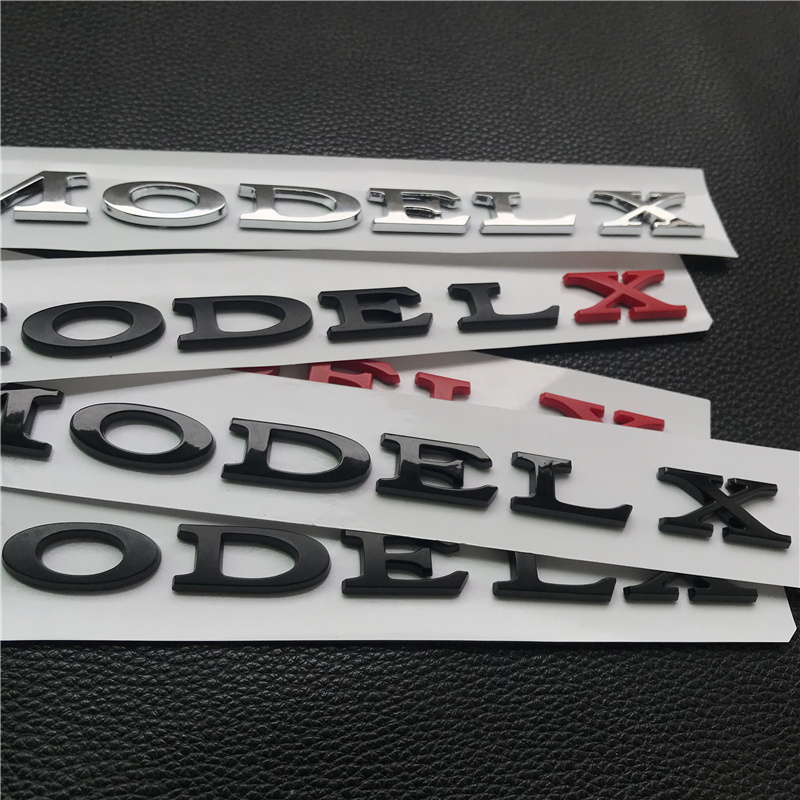 于特斯拉model3车标改装models字标modelx后尾箱英文字母标贴