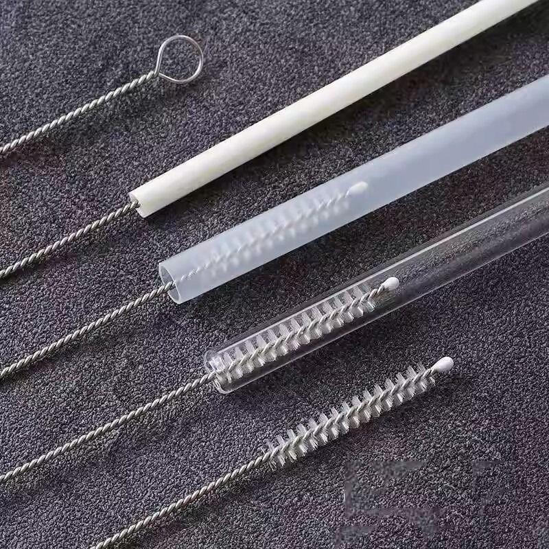 1细长吸管刷奶嘴刷海绵奶瓶刷子宝宝婴儿用清洗刷带刷头清洁洗杯