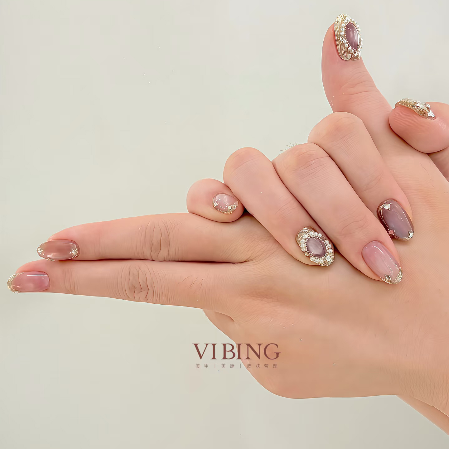 奢华富家千金爆闪气质手工穿戴甲