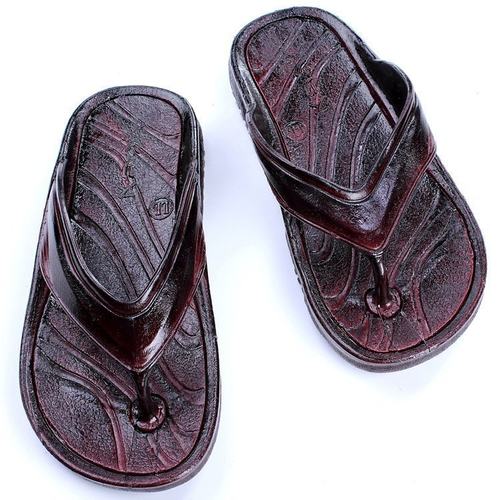 复古户外夹脚简约漆皮男人字拖鞋