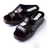 女21CENTURY拖鞋 夏家用成熟台湾坡跟外穿中年高跟妈妈一字油凉拖