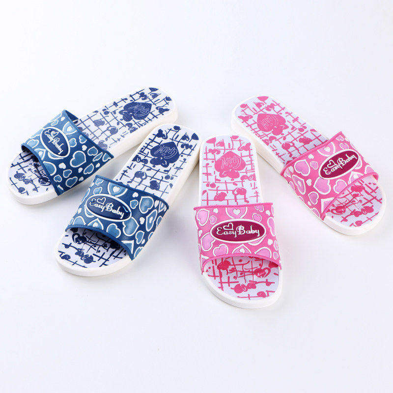 女士白底拖鞋塑料经典夏季家居浴室轻便怀旧238防滑一字平底凉拖