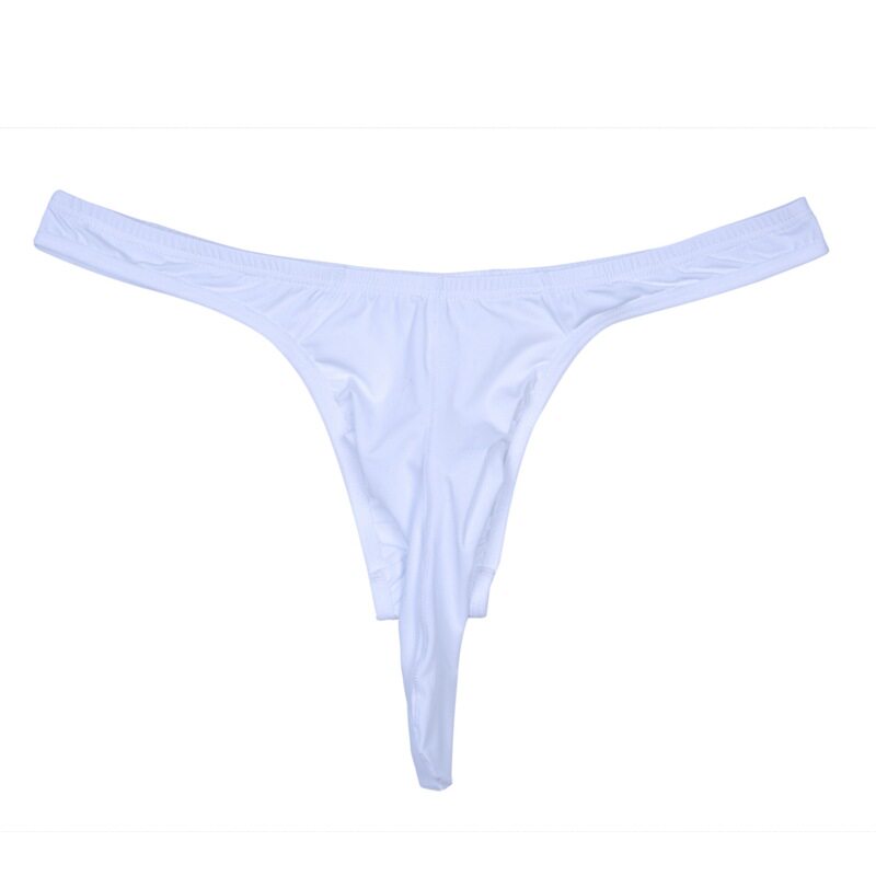 男士丁裤大象鼻低腰半透明透气性感丁字裤超薄情调内裤大鸡鸡套