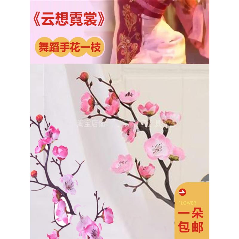 云想霓裳古典民族舞蹈表演出道具手拿花梅花枝桃花枝儿童跳舞道具