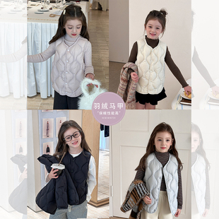 【90白鸭绒】儿童亲子款轻薄保暖羽绒服内胆女童校服神器马甲背心