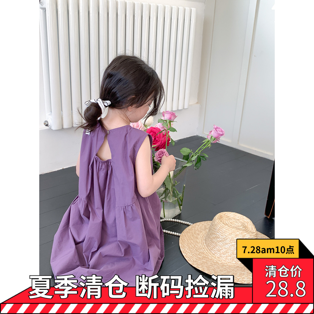 依依妈女童无袖背心裙