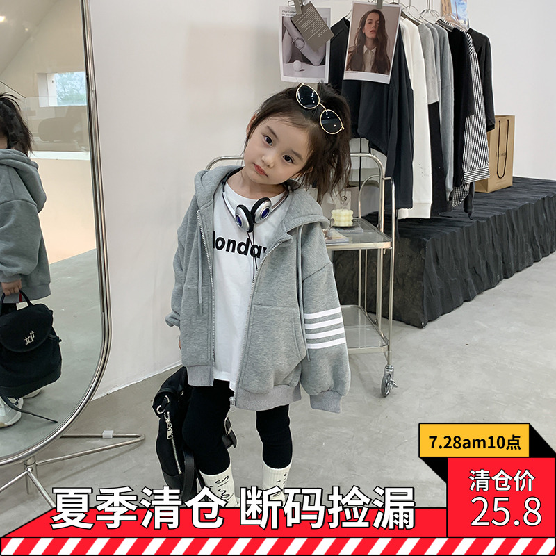 依依妈女童韩版秋季网红休闲外套