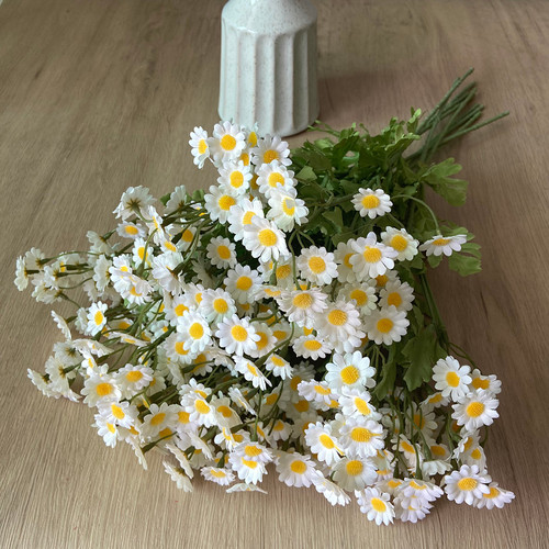 洋甘菊小雏菊假花仿真花客厅摆设