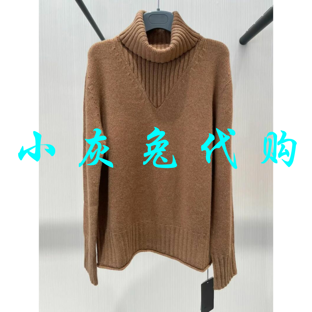 小灰兔正品代购2023秋新款高领针织衫毛衣女5399631-7T33143-033