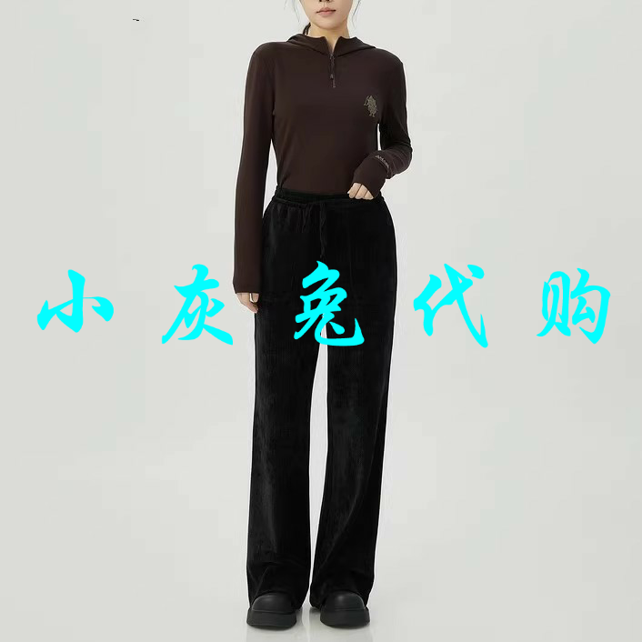 小灰兔代购2025秋新款雪尼尔休闲裤长裤5100386-4239111-001