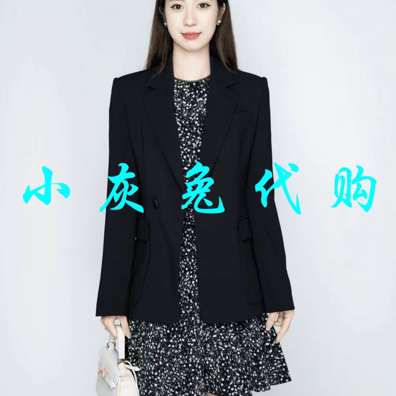 小灰兔代购2025秋一粒扣长袖收腰职业通勤西装外套140096-4251111