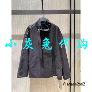 小灰兔正品 3027911 秋拼接宽松休闲外套5400520 代购 001