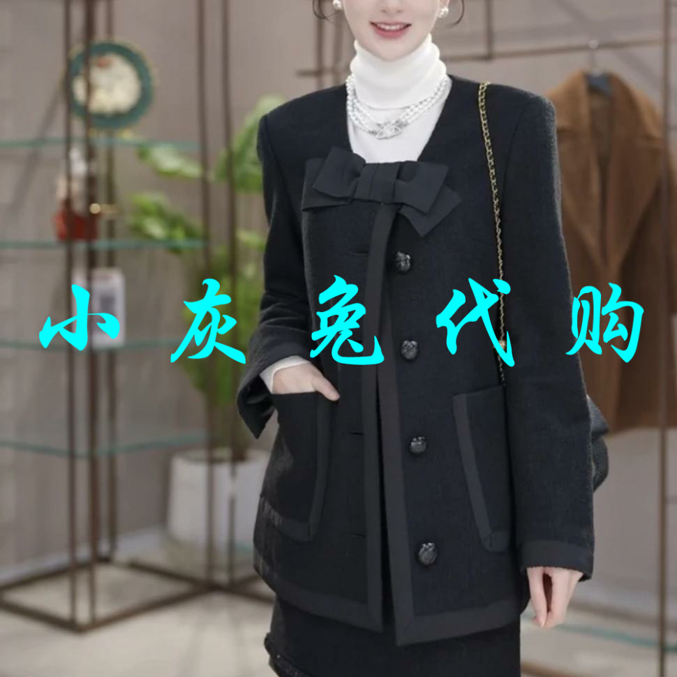 小灰兔代购蝴蝶结外套5400886-4A55911-