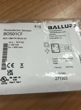 Balluff 巴鲁夫 BOS01CF BOS 18M-PA议价