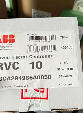 ABB功率因数控制器RVC-10 订货号10148030议价