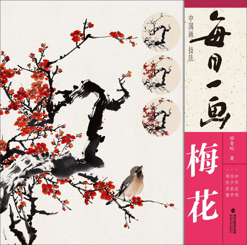每日一画 梅花 中国画技法国画入门基础教程书写意水墨画花鸟册页