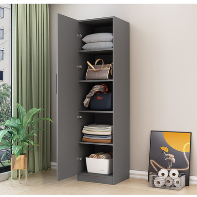 单门衣柜定制卧室家用欧式小户型儿童实木生态板收纳储物柜简易