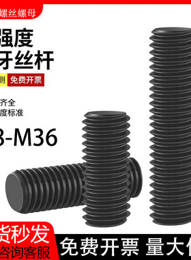 全螺纹螺柱HG20634法兰管用全牙双头螺栓10.9级通丝螺杆螺丝M8M30