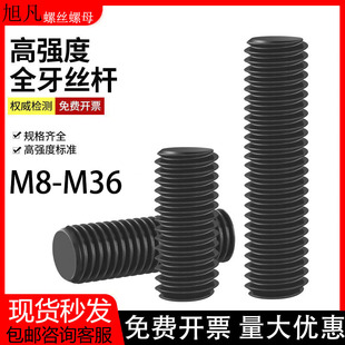 全螺纹螺柱HG20634法兰管用全牙双头螺栓10.9级通丝螺杆螺丝M8M30