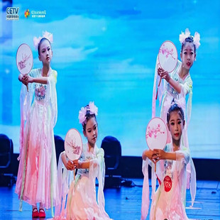 儿童演出服古典舞蹈服春暖意浓中国舞古风飘逸仙气纱衣艺考练功服