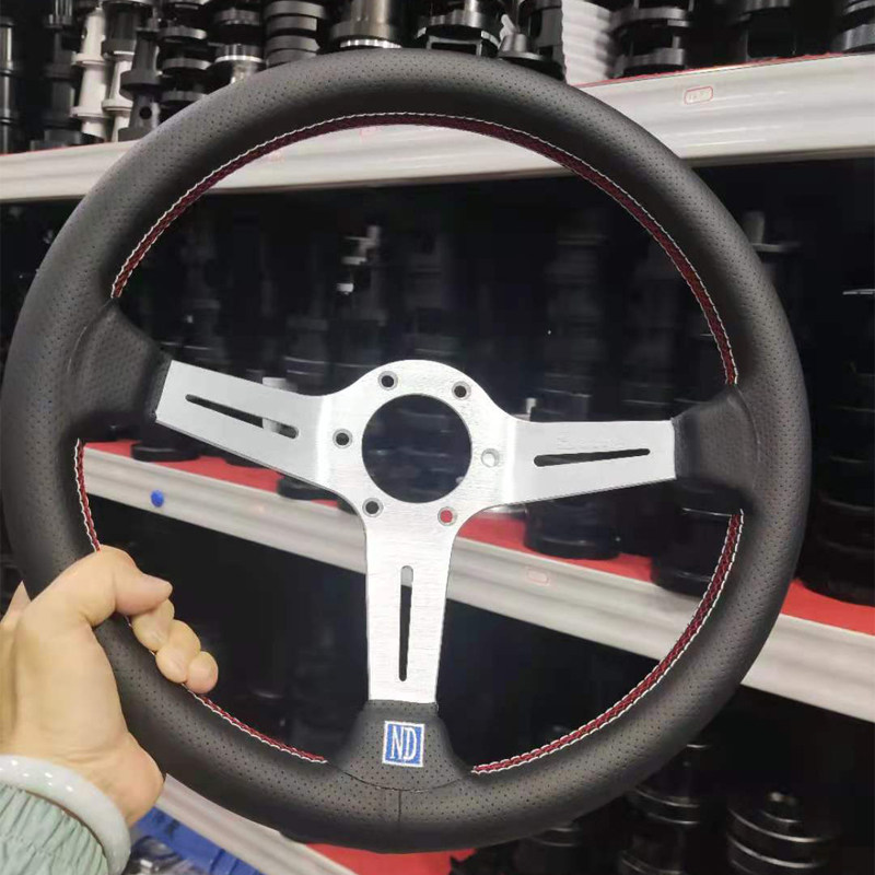 改装方向盘 14寸中凹 真皮黑架改装赛车方向盘 通用款NARDI改装|msdalam kategori kereta/artikel/Fitting/Refit, bahagian-bahagian auto, Interior Systems, stereng - dari Buy2taobao.com untuk memberikan perkhidmatan ejen Taobao profesional membeli