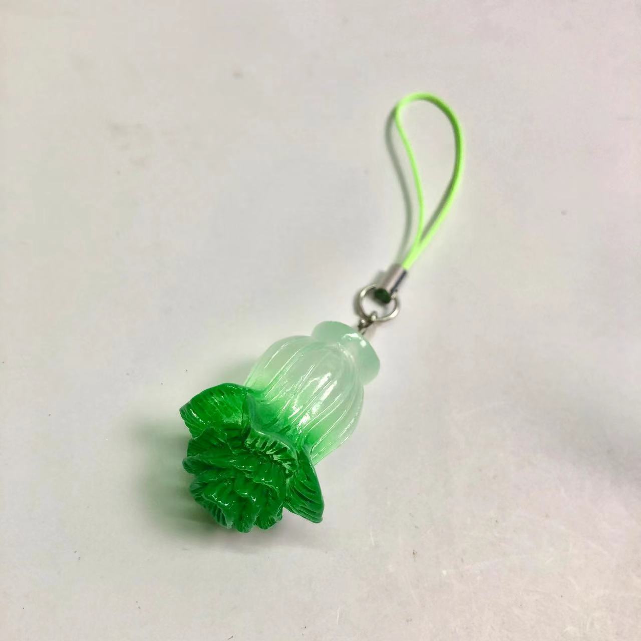 创意白菜钥匙扣挂件树脂 仿真蔬菜水果挂饰礼品现货