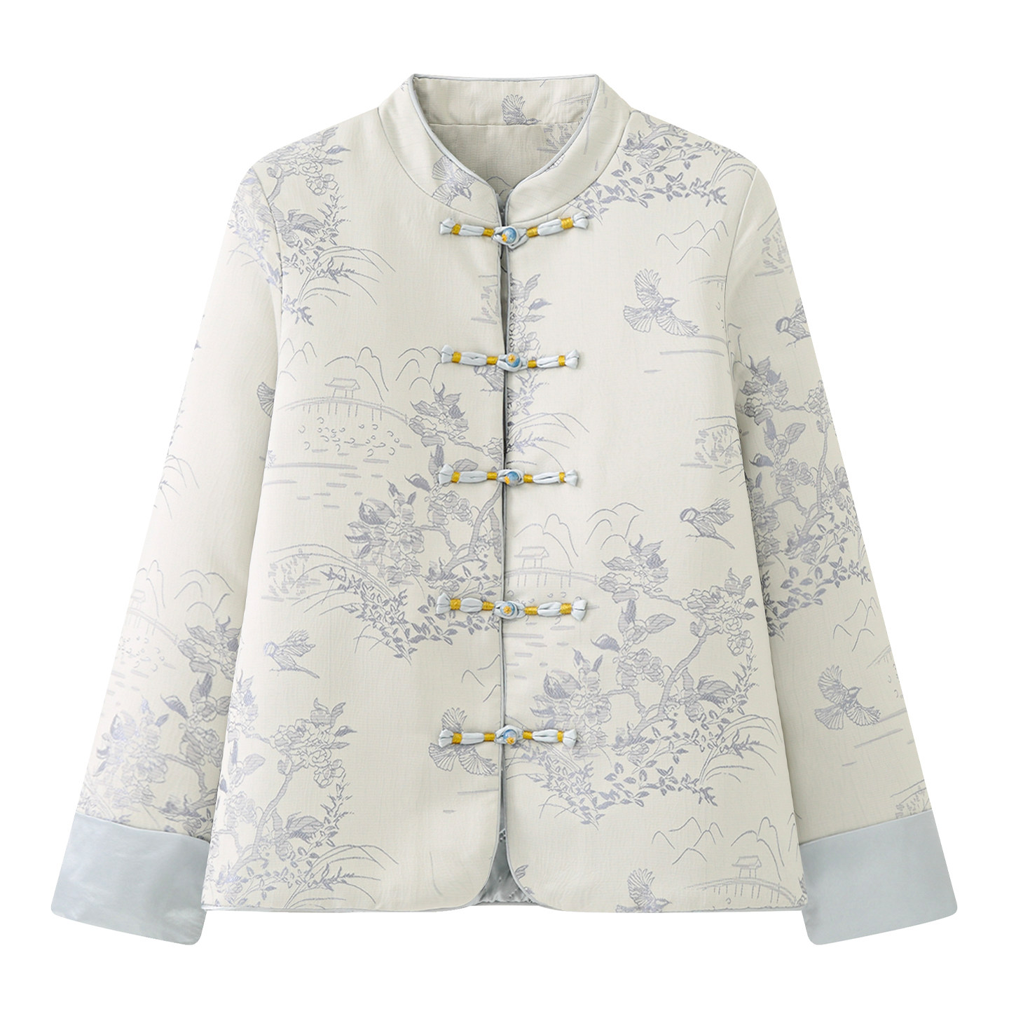 艾格新中式轻薄棉服外套女