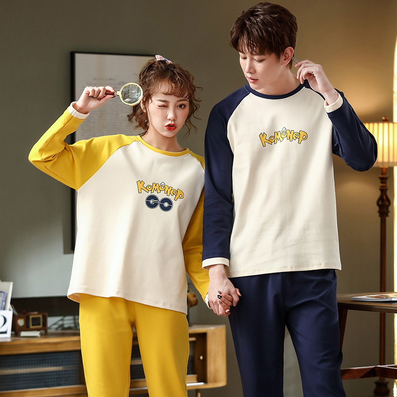 AI Shang's real photos of couples' pajamas in spring and summer