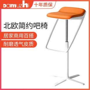 德国Interstuhl现代简约吧台椅极简家用升降靠背吧椅北欧吧台凳