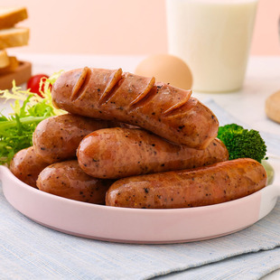 康滋康乐火山石烤肠70克地道肠台湾风味黑椒味原味香肠冷冻3.5kg